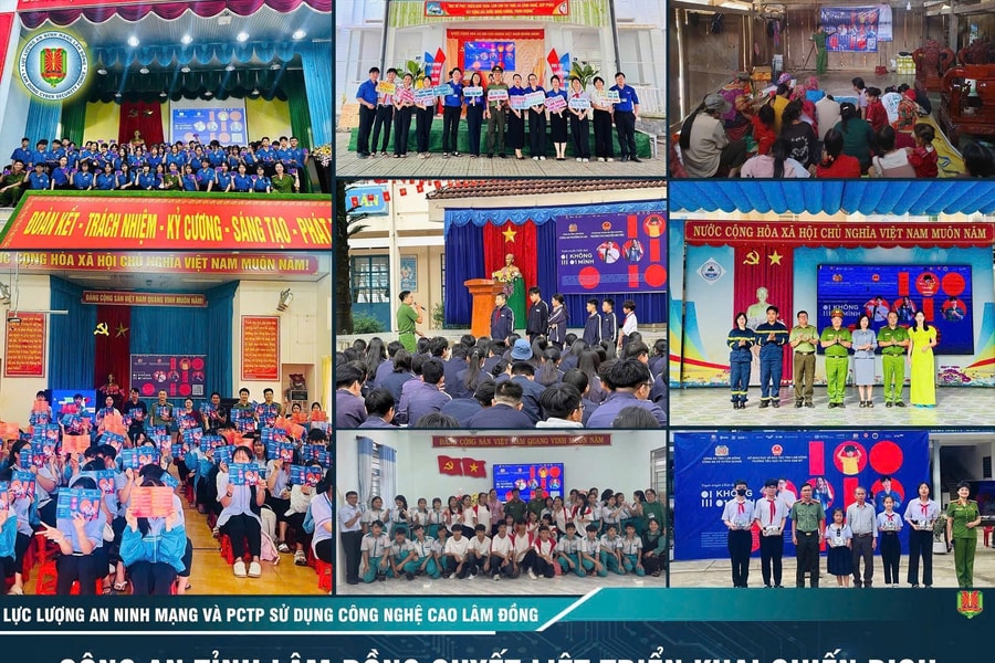 Công an tỉnh Lâm Đồng triển khai chiến dịch “Không một mình – Cùng nhau an toàn trực tuyến” Bảo vệ thế hệ trẻ trên không gian mạng