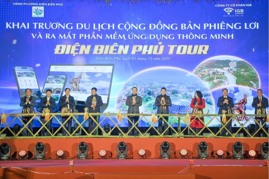 Điện Biên: Khai trương Điểm du lịch cộng đồng bản Phiêng Lơi và ra mắt phần mềm du lịch thông minh “Điện Biên Tour”