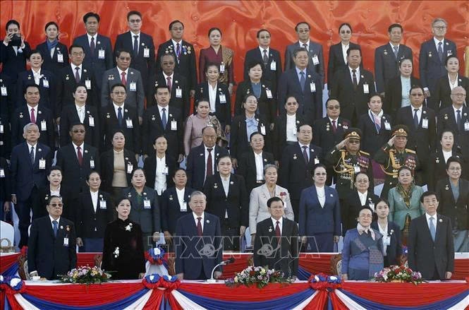 Tổng Bí thư Tô Lâm dự Lễ kỷ niệm 50 năm Quốc khánh Lào