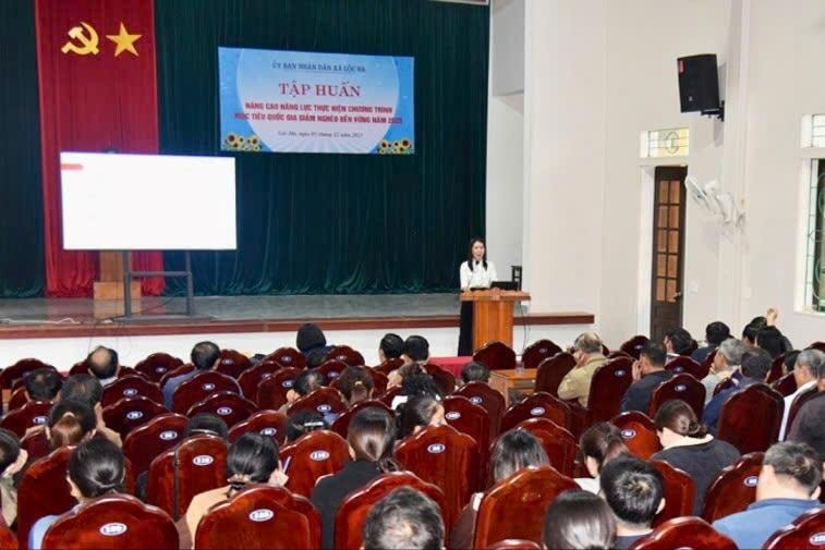 Hà Tĩnh: Tập huấn nâng cao năng lực thực hiện Chương trình giảm nghèo bền vững năm 2025