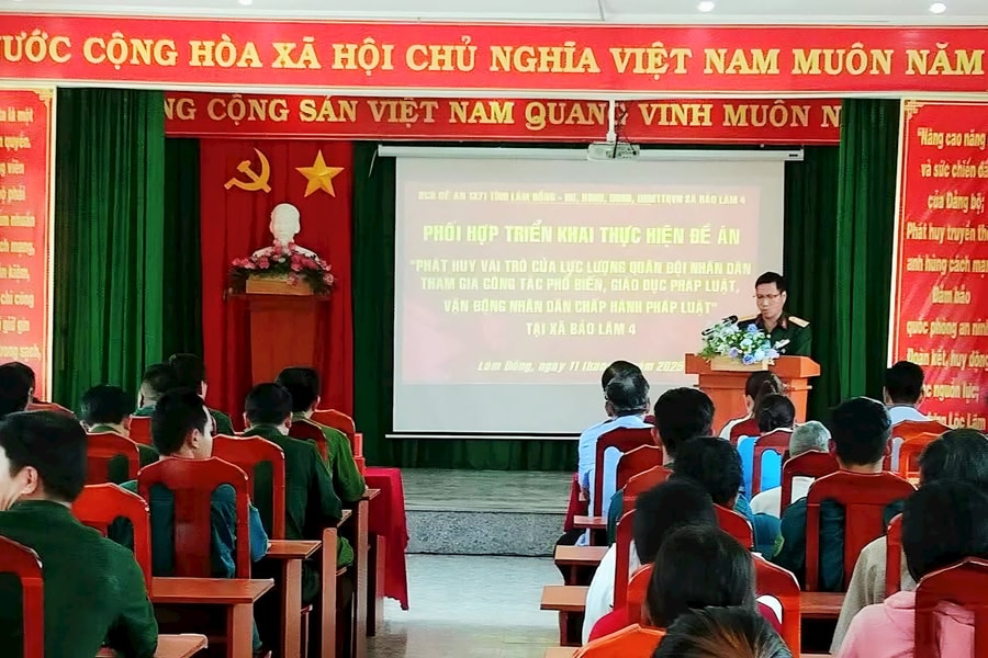 Phối hợp triển khai Đề án 1371 tại xã Bảo Lâm 4