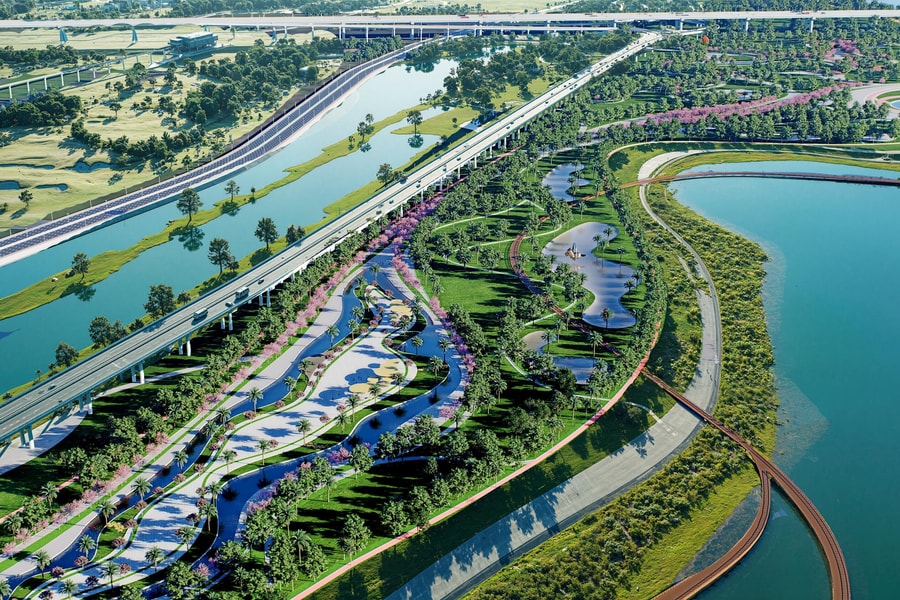 Đèo Cả đề xuất chi tiết 2 phương án triển khai dự án Trục Đại lộ cảnh quan sông Hồng