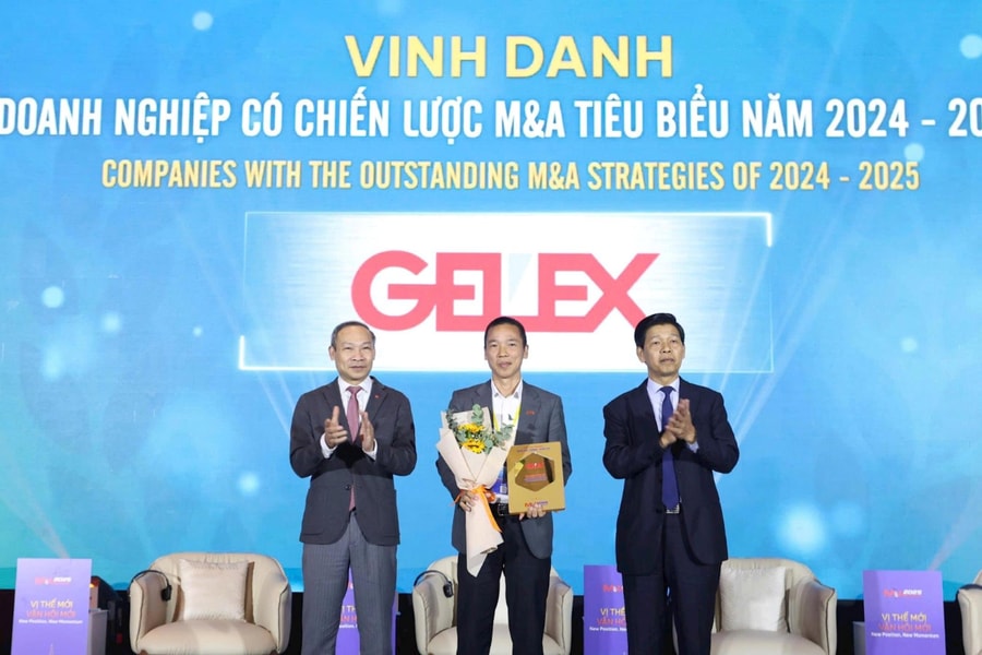 Tập đoàn GELEX được vinh danh Doanh nghiệp có chiến lược M&A tiêu biểu 2024-2025.