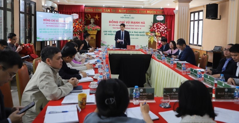 Thứ trưởng Thường trực Bộ Y tế Vũ Mạnh Hà: Viện Dược liệu cần đổi mới, chuyên sâu, trọng điểm, hiệu quả