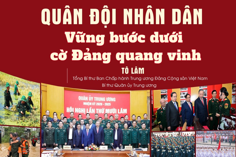 Quân đội nhân dân vững bước dưới cờ Đảng quang vinh