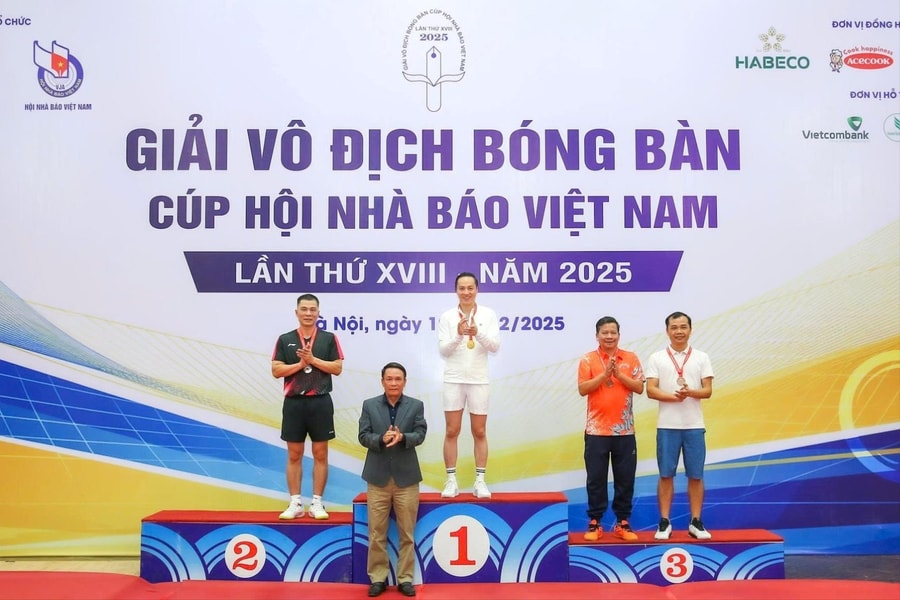 Bế mạc Giải vô địch Bóng bàn Cúp Hội Nhà báo Việt Nam năm 2025