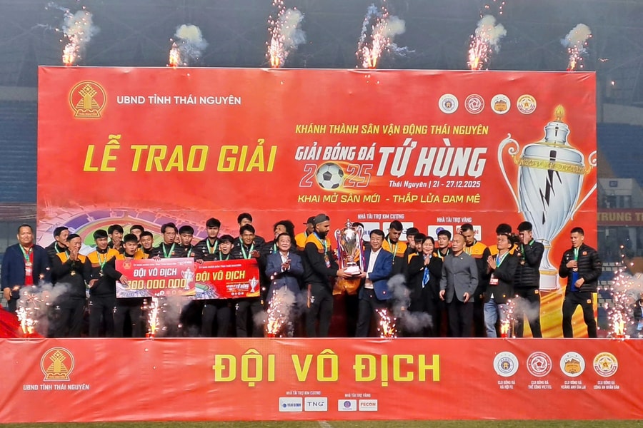 Hoàng Anh Gia Lai vô địch Giải bóng đá Tứ hùng Thái Nguyên năm 2025