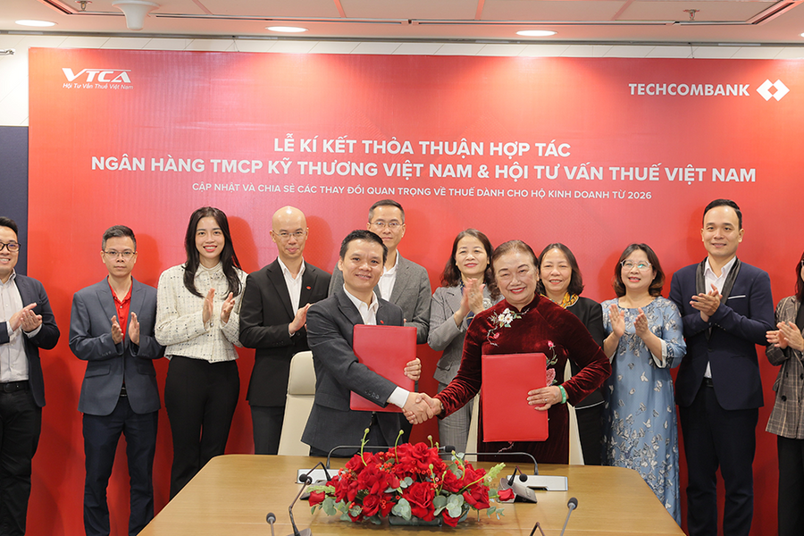 Techcombank bắt tay hội tư vấn thuế Việt Nam, đồng hành cùng hơn 5 triệu hộ kinh doanh trước bước ngoặt chính sách thuế