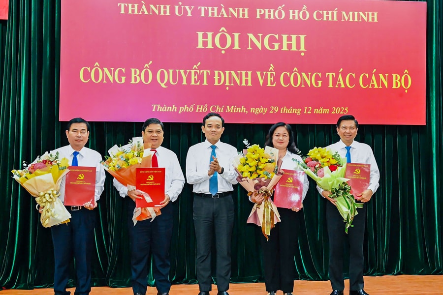 TP. Hồ Chí Minh: Điều động 3 Ủy viên Ban Thường vụ Thành ủy về làm Bí thư 3 phường