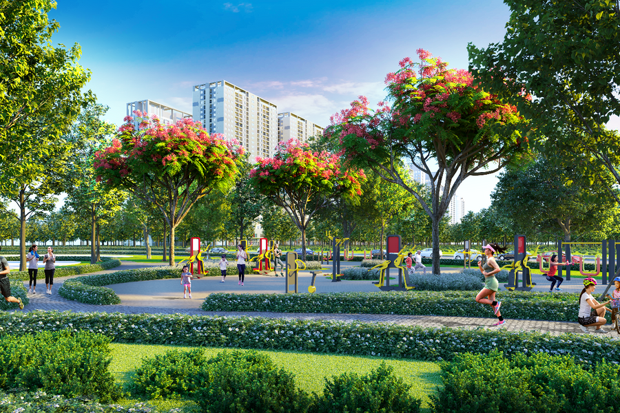 Sống chuẩn “biệt thự trên cao” tại căn hộ Duplex The Wisteria