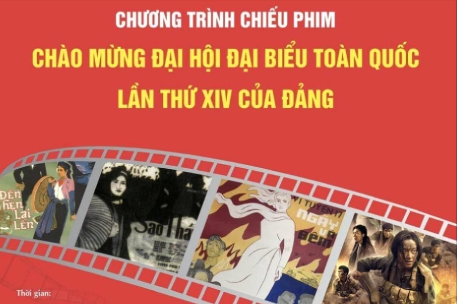 Chiếu phim miễn phí chào mừng Đại hội XIV của Đảng