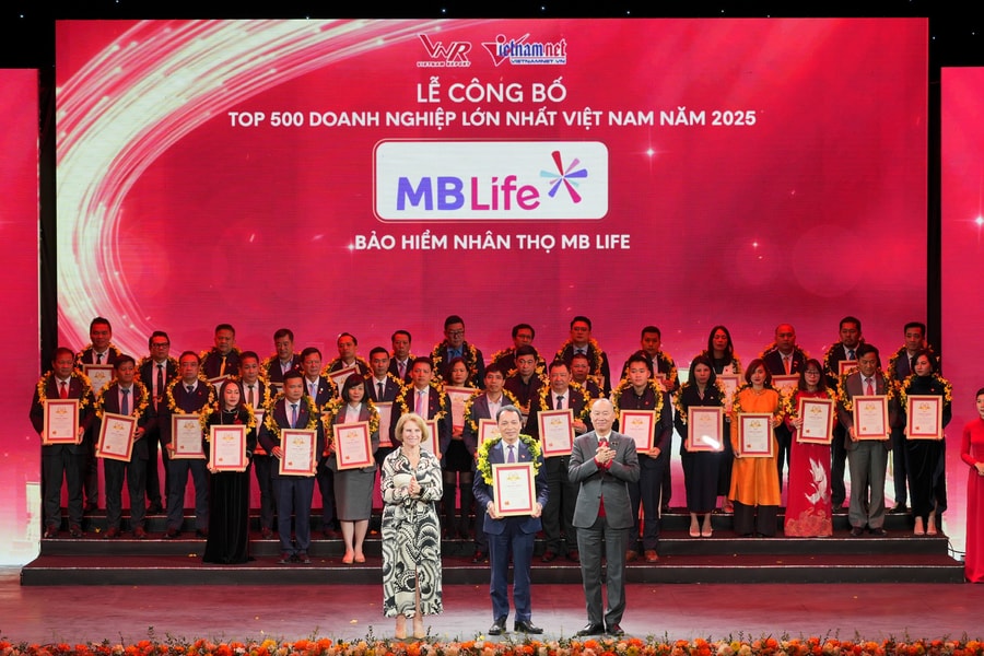MB Life 6 năm liên tiếp ghi danh "Top 500 doanh nghiệp lớn nhất Việt Nam"