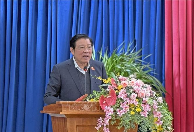 Trưởng Ban Nội chính Trung ương tiếp xúc cử tri tại Lâm Đồng