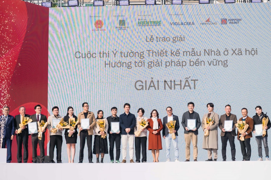 Trao giải Cuộc thi Ý tưởng thiết kế mẫu nhà ở xã hội - Hướng tới giải pháp bền vững