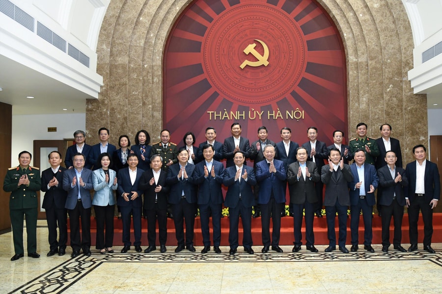 Tổng Bí thư Tô Lâm làm việc với Ban Thường vụ Thành ủy Hà Nội