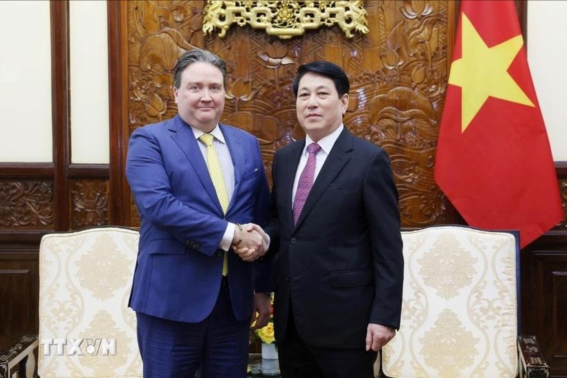 Chủ tịch nước Lương Cường tiếp Đại sứ Hoa Kỳ tại Việt Nam đến chào từ biệt