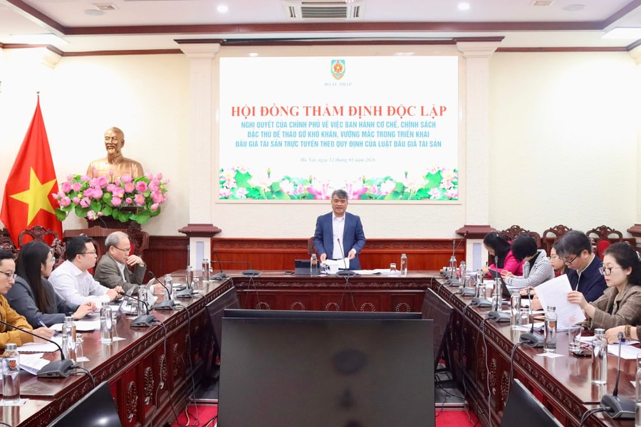 Thẩm định cơ chế, chính sách đặc thù tháo gỡ khó khăn trong triển khai đấu giá tài sản trực tuyến