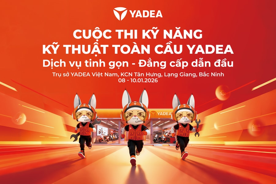 YADEA nâng chuẩn dịch vụ xe điện: Từ tay nghề kỹ sư đến niềm tin khách hàng