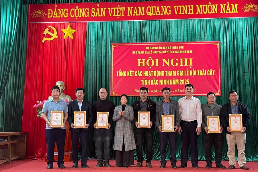 Bắc Ninh: Xã Biên Sơn tổng kết các hoạt động tham gia Lễ hội Trái cây năm 2025