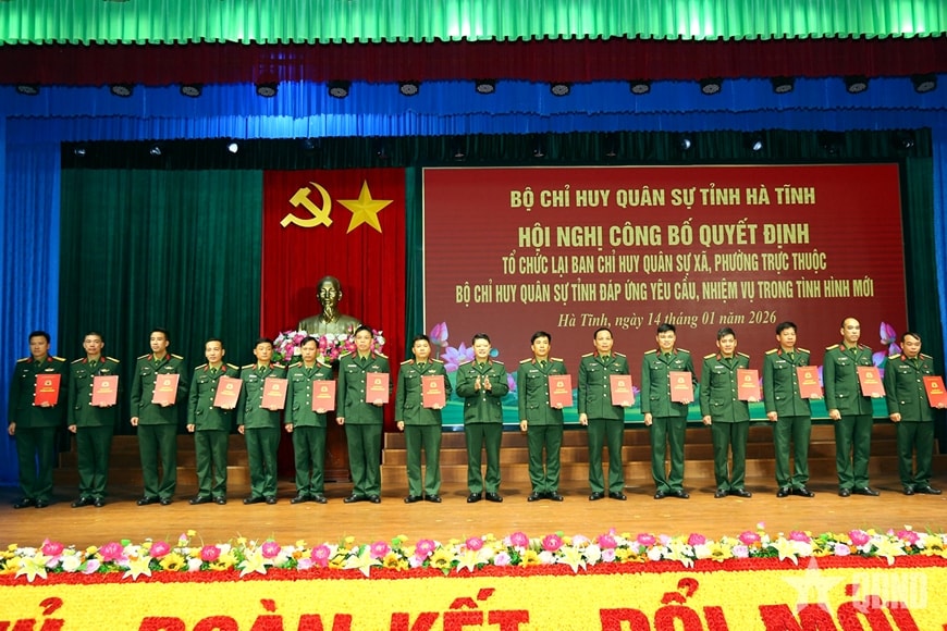 Quân khu 4 điều động, bổ nhiệm 483 Chỉ huy trưởng Ban Chỉ huy quân sự xã, phường, đặc khu