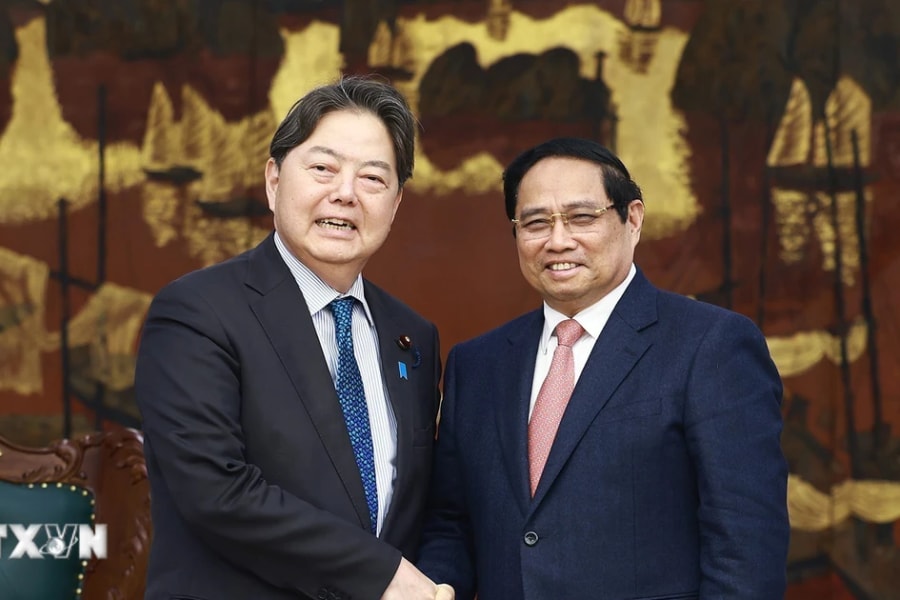 Thủ tướng Phạm Minh Chính tiếp Bộ trưởng Nội vụ và Truyền thông Nhật Bản