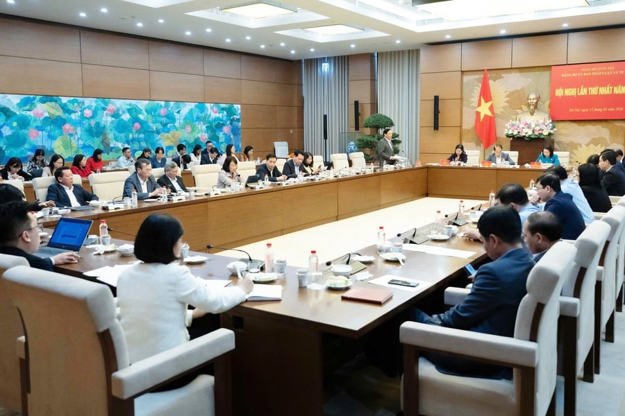 Hội nghị lần thứ Nhất năm 2026 của Đảng bộ Ủy ban Pháp luật và Tư pháp