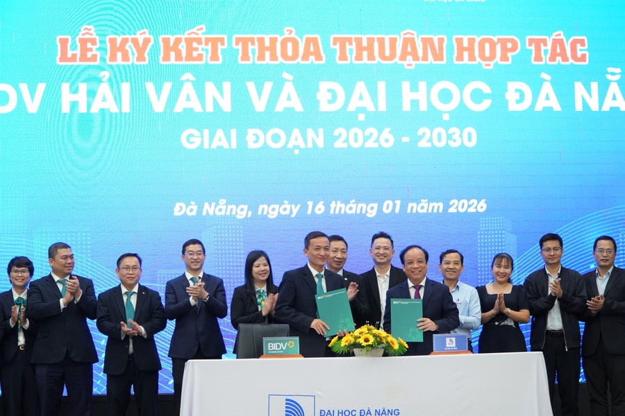 Đại học Đà Nẵng và BIDV Hải Vân ký kết thỏa thuận hợp tác giai đoạn 2026 – 2030