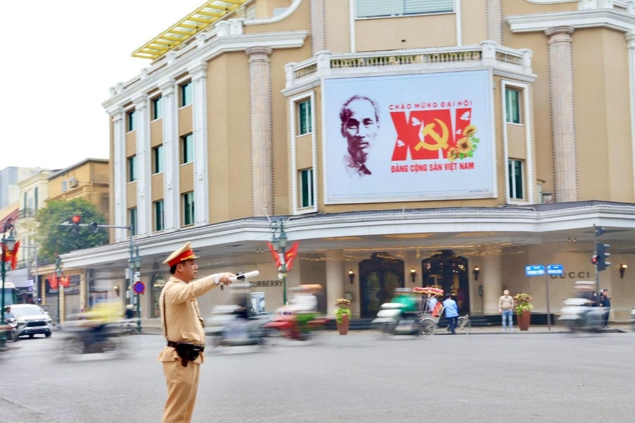 Hà Nội: Chi tiết các tuyến đường cấm, hạn chế phương tiện phục vụ Đại hội Đảng