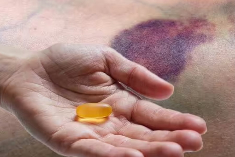 Dễ bị bầm tím, vì bạn đang thiếu một loại vitamin