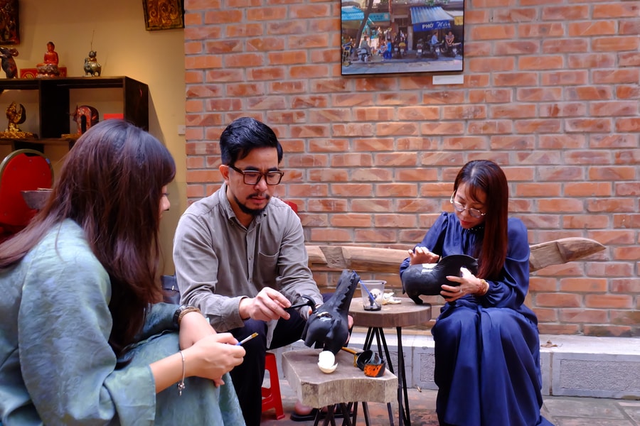"Theo dấu chân ngựa Gióng" - workshop sơn mài miễn phí tôn vinh di sản Việt