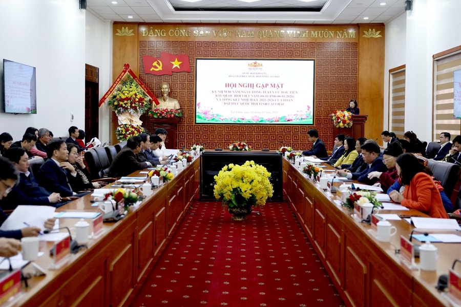 Lai Châu: Đoàn Đại biểu Quốc hội tỉnh gặp mặt kỷ niệm 80 năm Ngày Tổng tuyển cử đầu tiên bầu Quốc hội Việt Nam