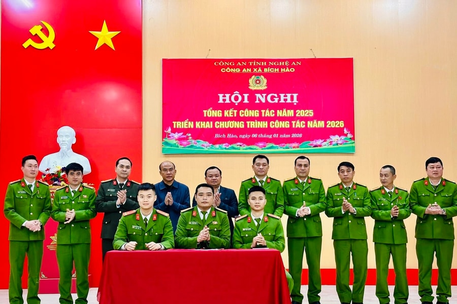 Công an xã Bích Hào (Nghệ An): Lấy niềm tin của Nhân dân làm thước đo hiệu quả