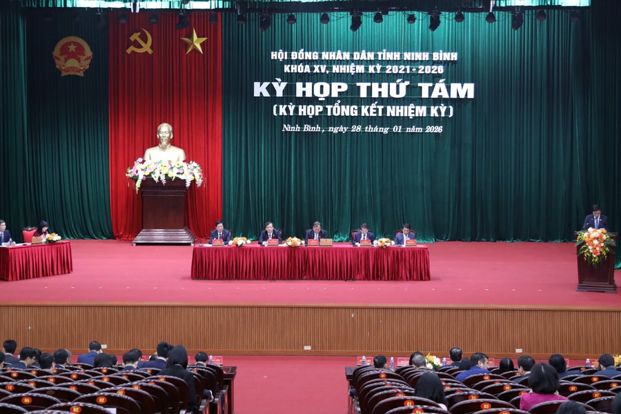 Khai mạc Kỳ họp thứ Tám, HĐND Ninh Bình Khóa XV nhiệm kỳ 2021 - 2026