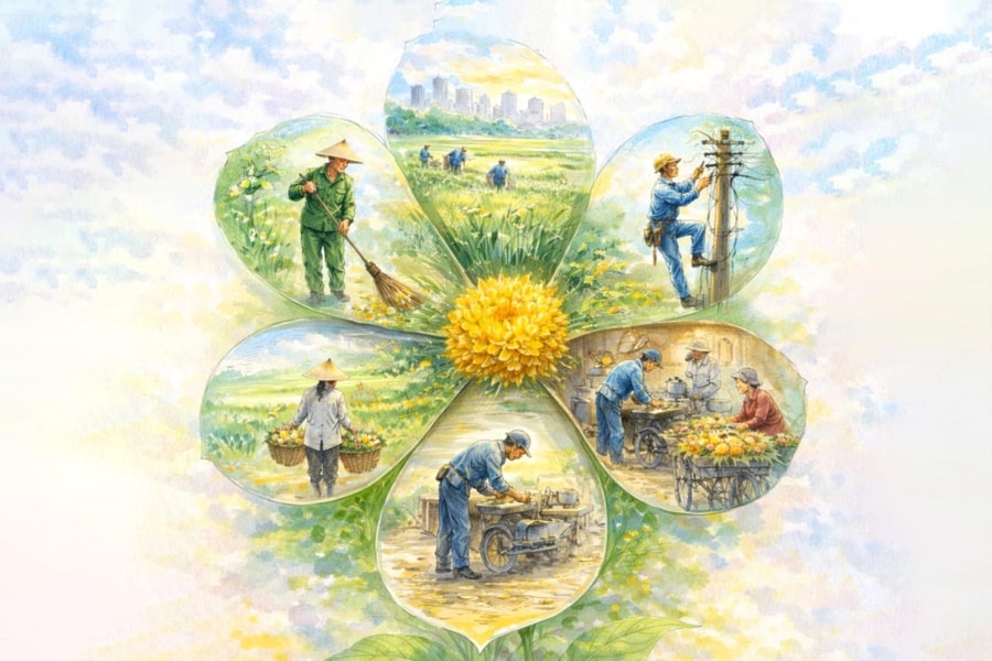 “Mỗi nghề một bông hoa”