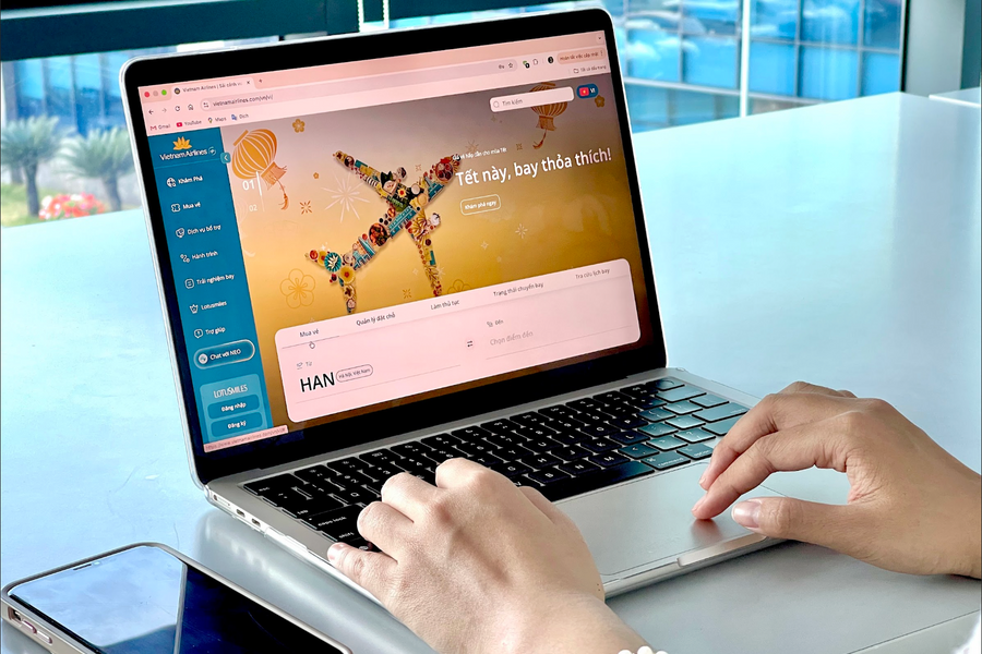 Vietnam Airlines khuyến nghị hành khách mua vé qua kênh chính thức dịp cao điểm Tết Nguyên đán Bính Ngọ 2026