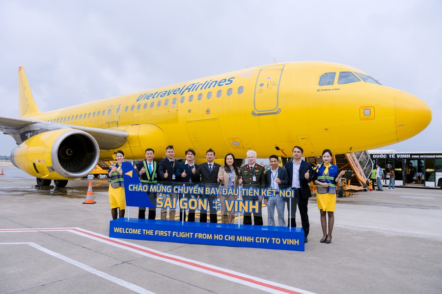 Vietravel Airlines khai trương đường bay thẳng TP. Hồ Chí Minh – Vinh