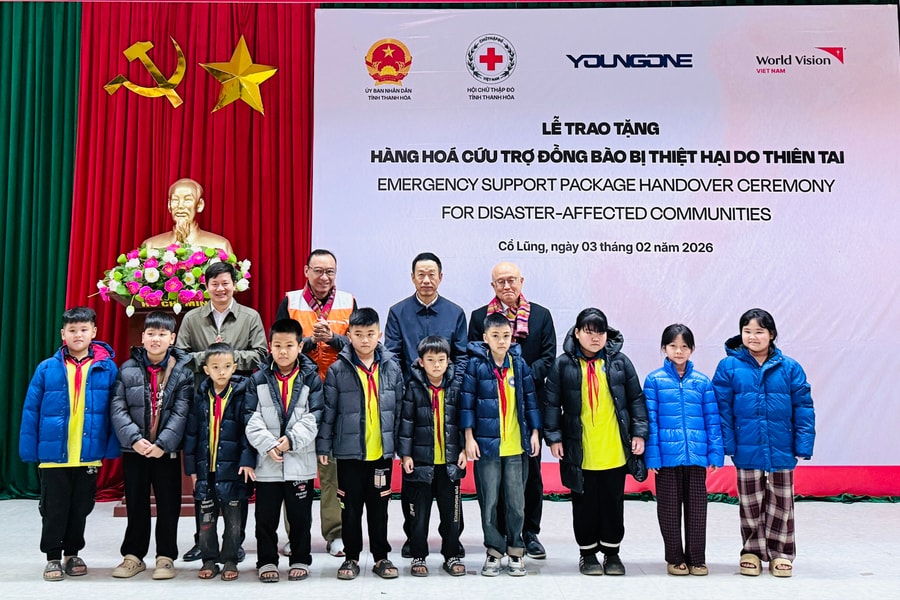 Chung tay mang hơi ấm đến với cộng đồng bị ảnh hưởng bởi thiên tai tại tỉnh Thanh Hóa