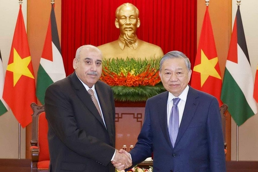 Tổng Bí thư Tô Lâm tiếp Chủ tịch Hạ viện Jordan Mazen Turki El Qadi