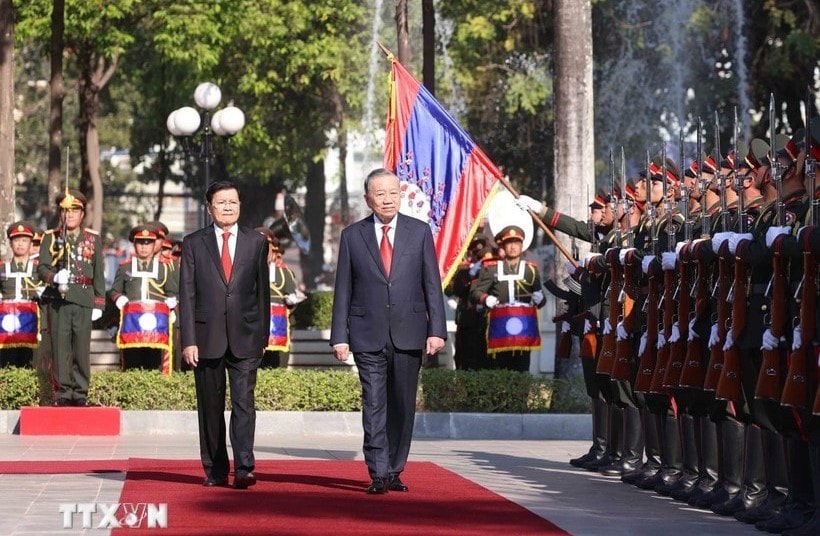 Tổng Bí thư Tô Lâm thăm cấp Nhà nước Lào