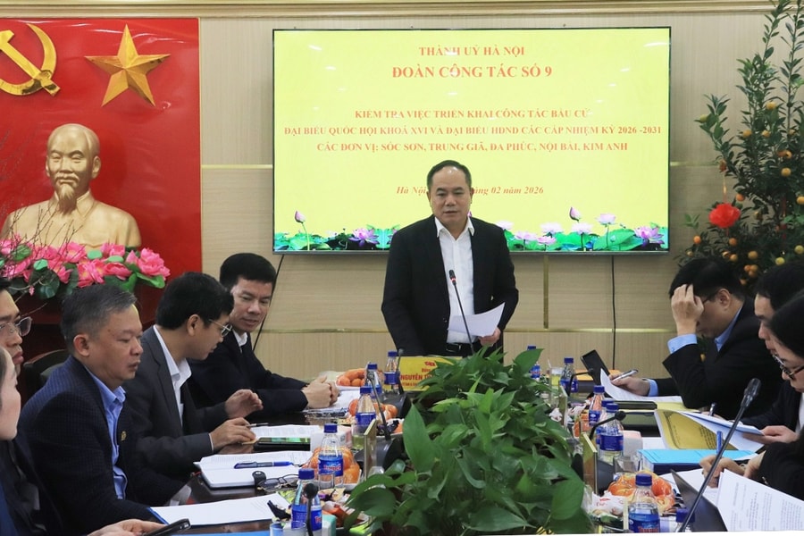 Giám đốc Công an TP. Hà Nội kiểm tra việc chuẩn bị, triển khai công tác bầu cử tại 8 phường, xã