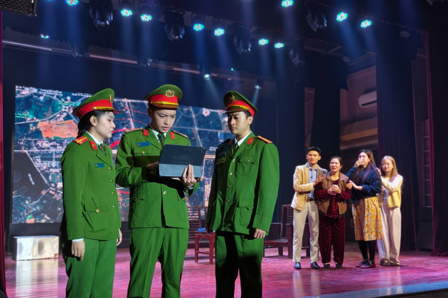 Công an phường Cửa Nam (Hà Nội): Tuyên truyền phòng, chống lừa đảo trên không gian mạng thông qua hình thức sân khấu kịch