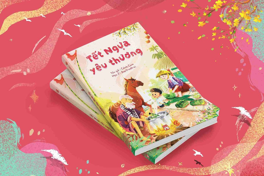 Hình tượng ngựa trên trang sách Tết