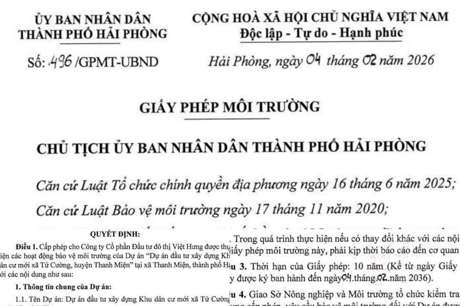 Hải Phòng: Yêu cầu Công ty Cổ phần Đầu tư đô thị Việt Hưng thực hiện nghiêm luật môi trường
