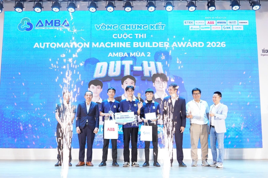 Đại học Bách Khoa - Đại học Đà Nẵng đạt Giải Nhất Automation Machine Builder Award mùa 2