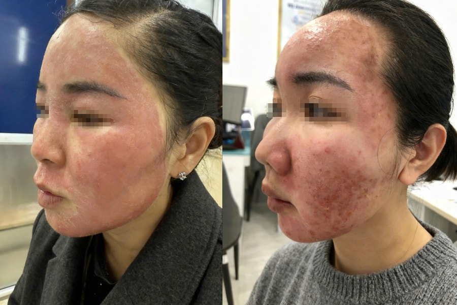 “Làm đẹp cấp tốc” đón Tết, cô gái hỏng cả khuôn mặt