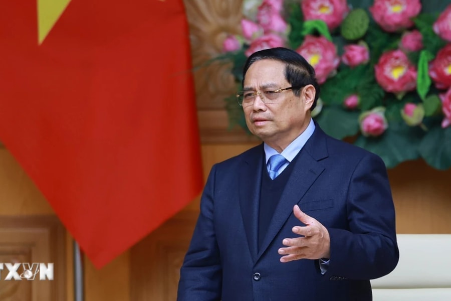 Thủ tướng Phạm Minh Chính làm việc với Đoàn doanh nghiệp Nhật Bản