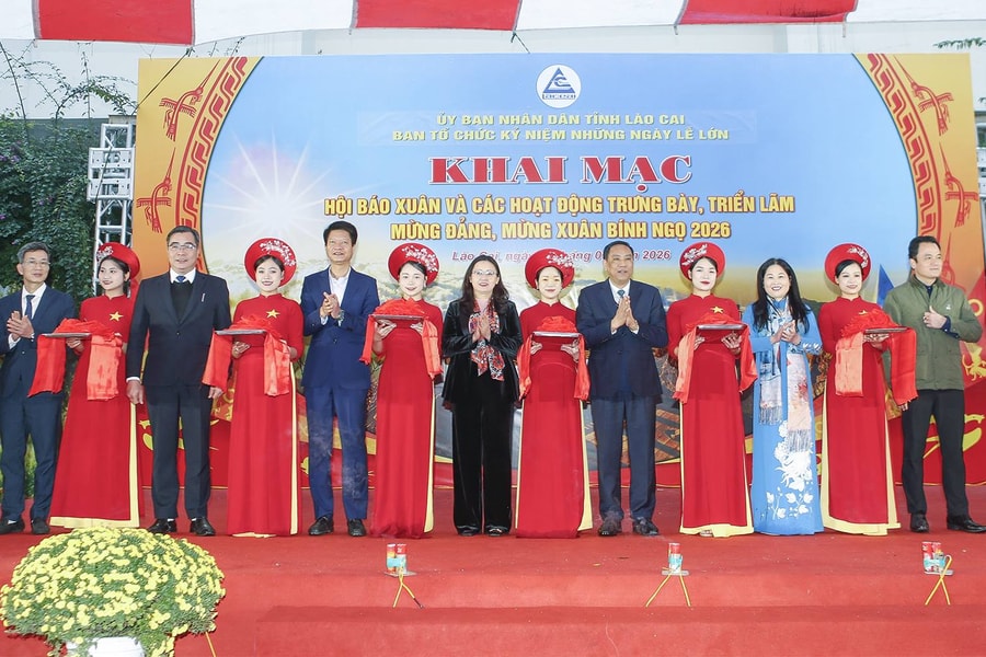 Lào Cai: Khai mạc Hội báo Xuân và các hoạt động trưng bày, triển lãm mừng Đảng, mừng Xuân