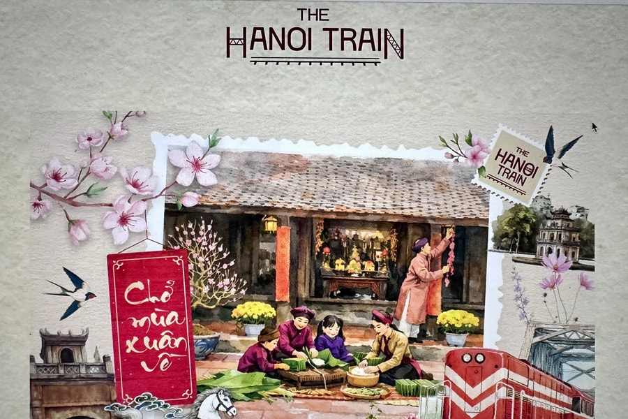 Đoàn tàu Hà Nội 5 Cửa ô “Chở mùa xuân về”