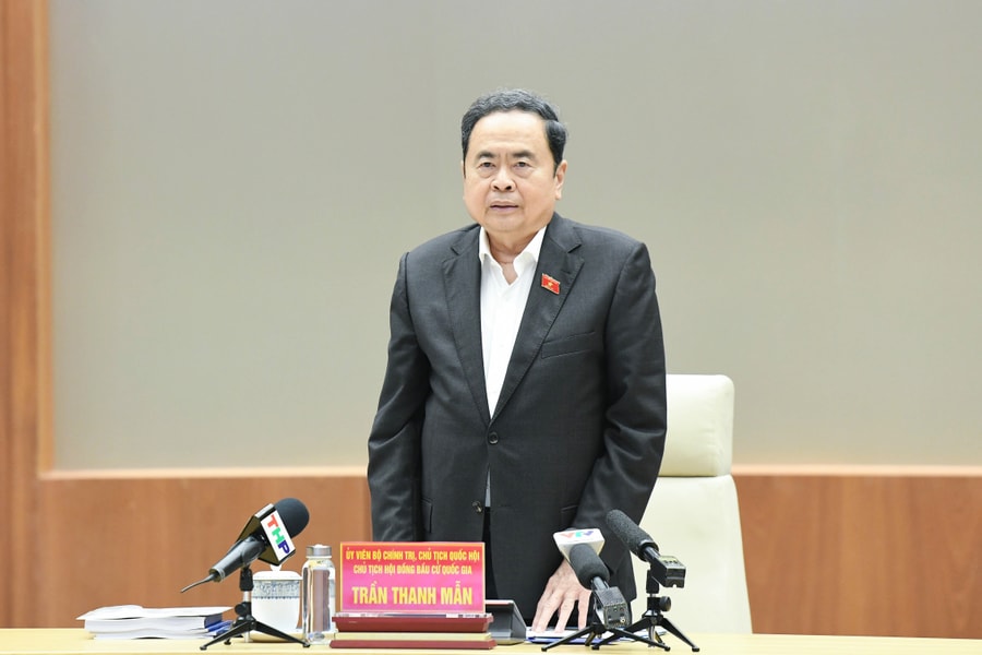 Chủ tịch Quốc hội Trần Thanh Mẫn làm việc với Ủy ban Bầu cử thành phố Hải Phòng