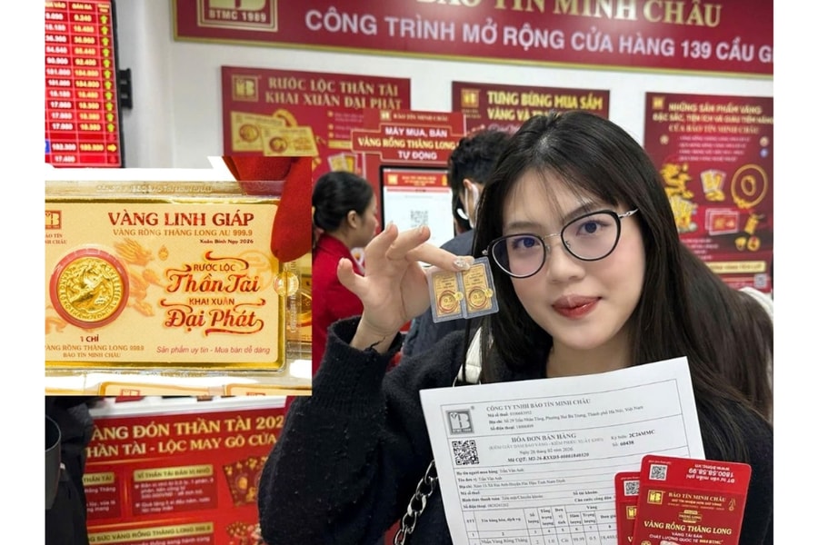 Sôi động "phố vàng" Hà Nội ngày vía Thần Tài